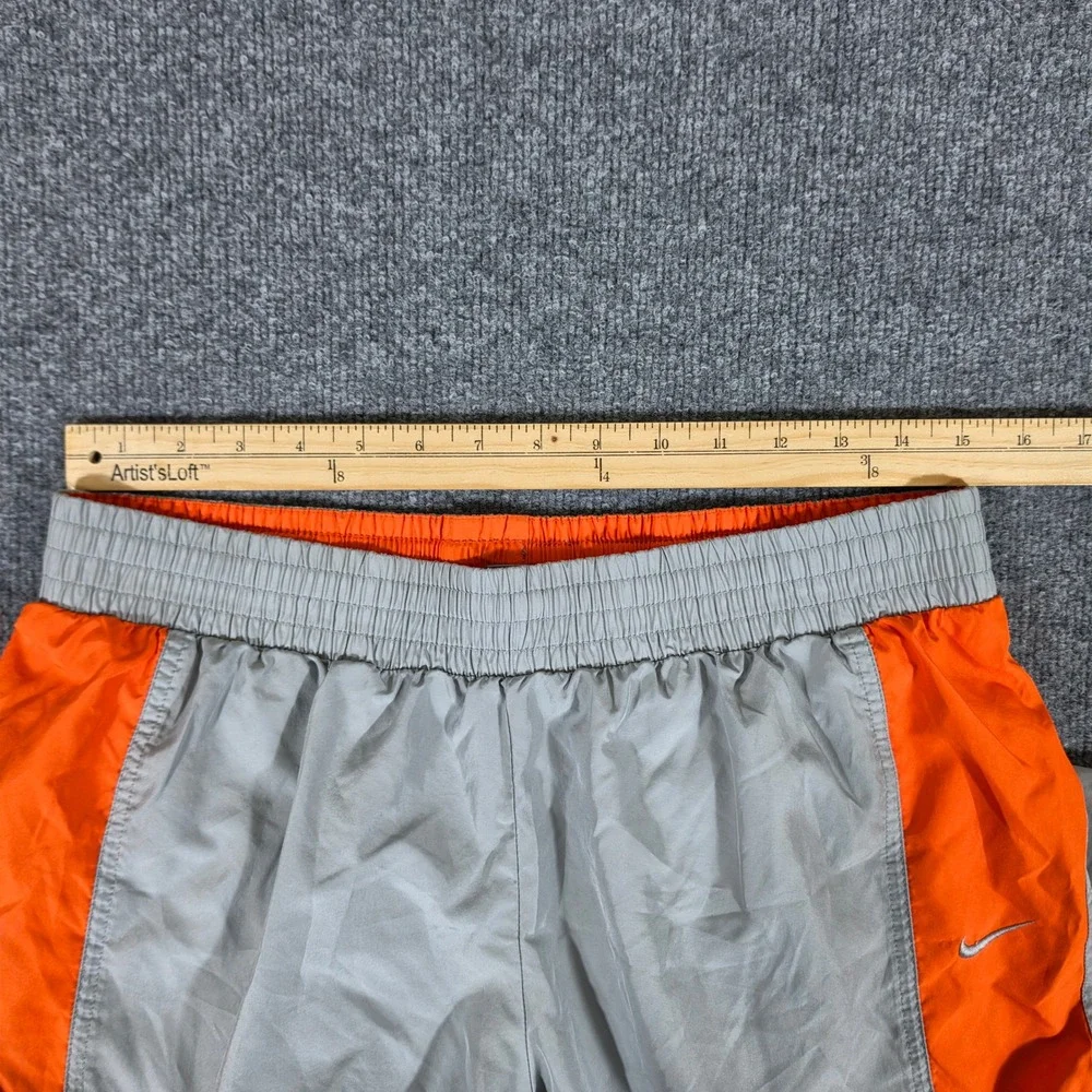 Y2K Nike Vintage Tracksuit Mens Large Grey Orange Full Zip Windbreaker Pants Set